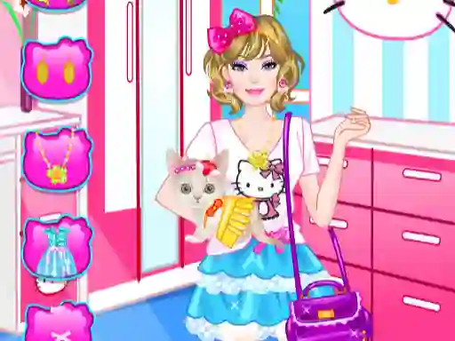 Oyunu Barbie With Kitty çevrimiçi