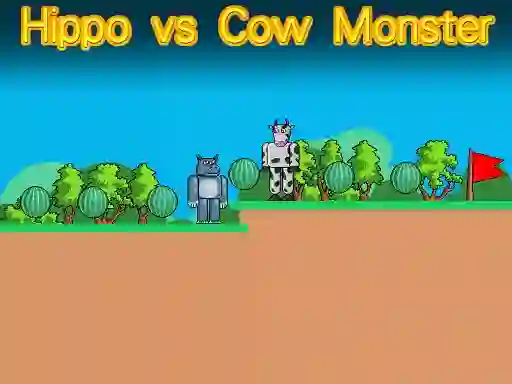Oyunu Hippo vs Cow Monster çevrimiçi