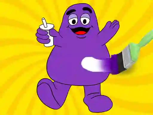 Oyunu Grimace Shake Coloring Book çevrimiçi
