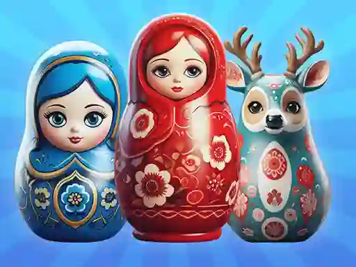Oyunu Sort by Matryoshka Shelves! çevrimiçi