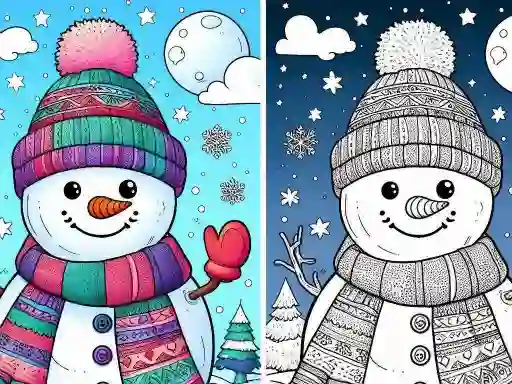 Oyunu Coloring book Winter çevrimiçi