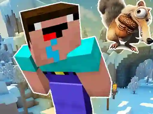 Oyunu Noob Parkour: Snow Age çevrimiçi