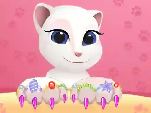 Oyunu Talking Tom Angela Great Manicure çevrimiçi