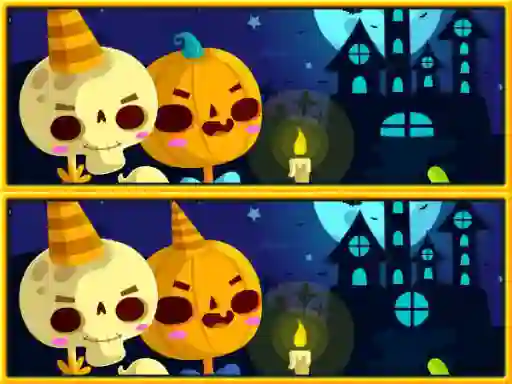 Oyunu Find Differences Halloween çevrimiçi