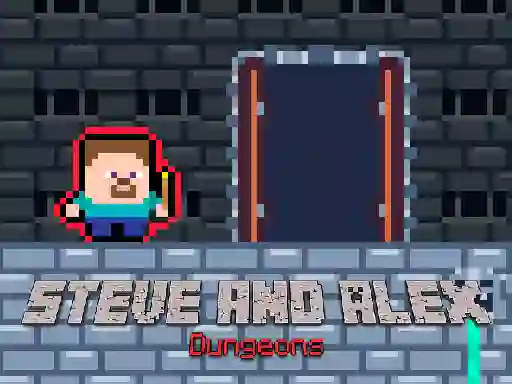 Oyunu Steve and Alex Dungeons çevrimiçi