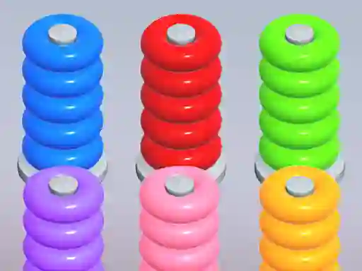 Oyunu Color Ring Sort çevrimiçi