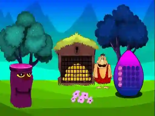 Oyunu Caveman Treasure Escape çevrimiçi