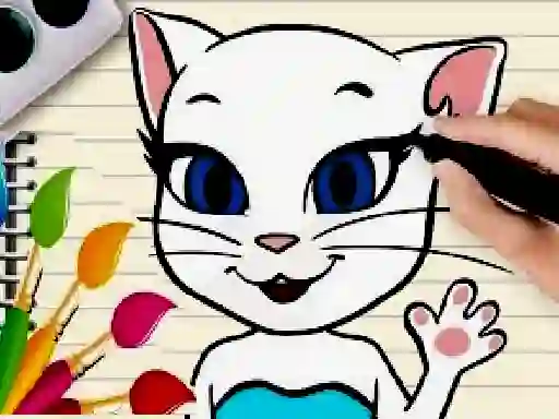 Oyunu Talking Angela Coloring Book çevrimiçi