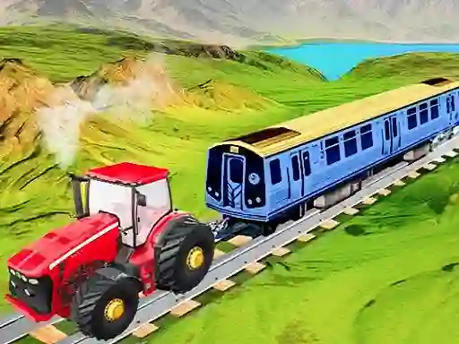 Oyunu Chain Tractor Train Towing Game 3D çevrimiçi