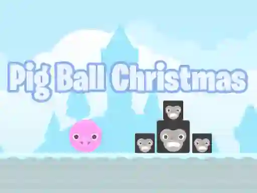 Oyunu Pig Ball Christmas çevrimiçi
