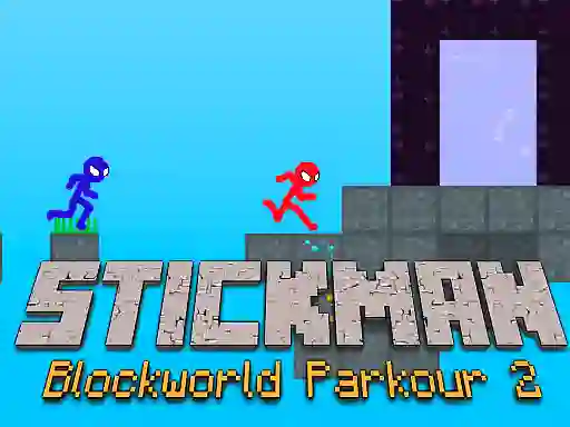 Oyunu Stickman Blockworld Parkour 2 çevrimiçi