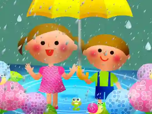 Oyunu Kids Rainy Day Puzzle çevrimiçi