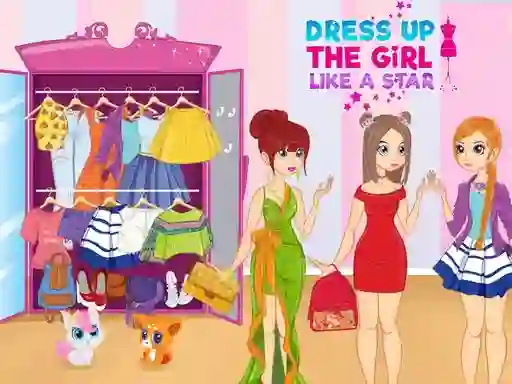 Oyunu Dress Up The Girl Like A Star çevrimiçi
