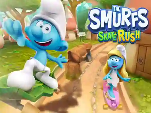 Oyunu The Smufrs Skate Rush çevrimiçi