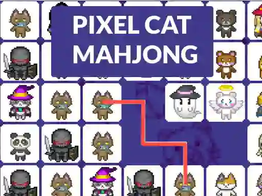 Oyunu Pixel cat mahjong çevrimiçi