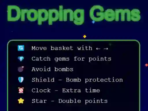 Oyunu Dropping Gems çevrimiçi
