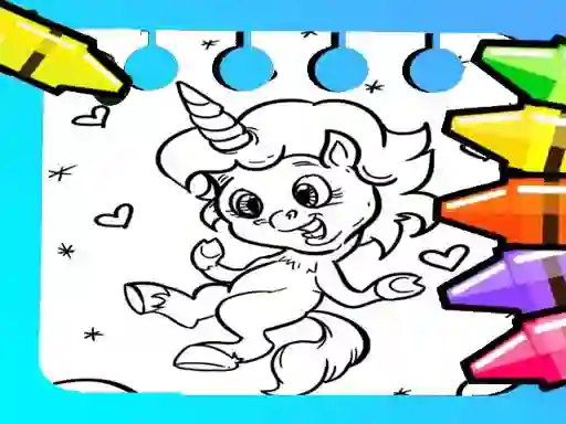 Oyunu Magical Unicorn Coloring Pages çevrimiçi