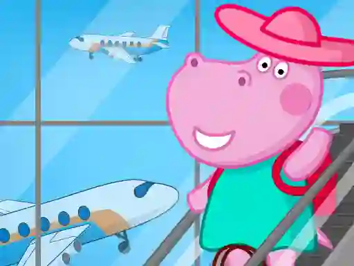 Oyunu Hippo Family Airport Adventure çevrimiçi