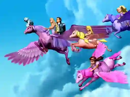 Oyunu Barbie Magic Pegasus Puzzle çevrimiçi
