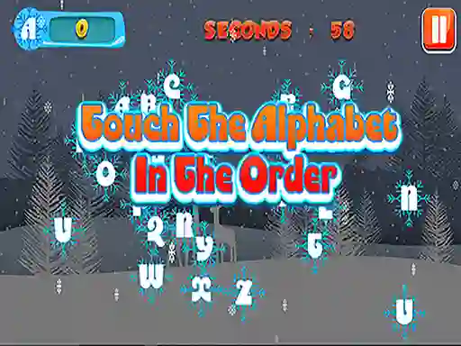 Oyunu Touch the Alphabet in the Order çevrimiçi