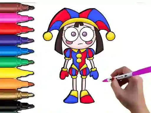 Oyunu Pomni Coloring Time çevrimiçi