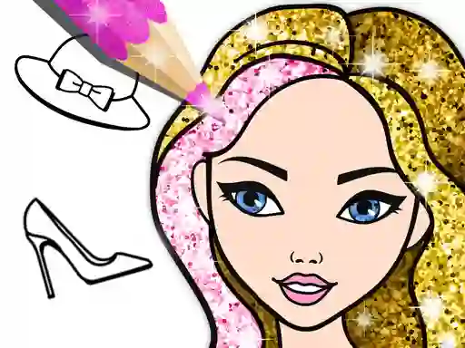 Oyunu Fashion Coloring Book Glitter çevrimiçi
