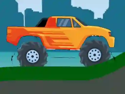 Oyunu Monster Truck Hill Driving 2D çevrimiçi