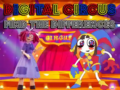 Oyunu Digital Circus Find The Differences çevrimiçi