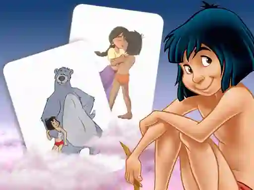 Oyunu Mowgli Memory card Match çevrimiçi