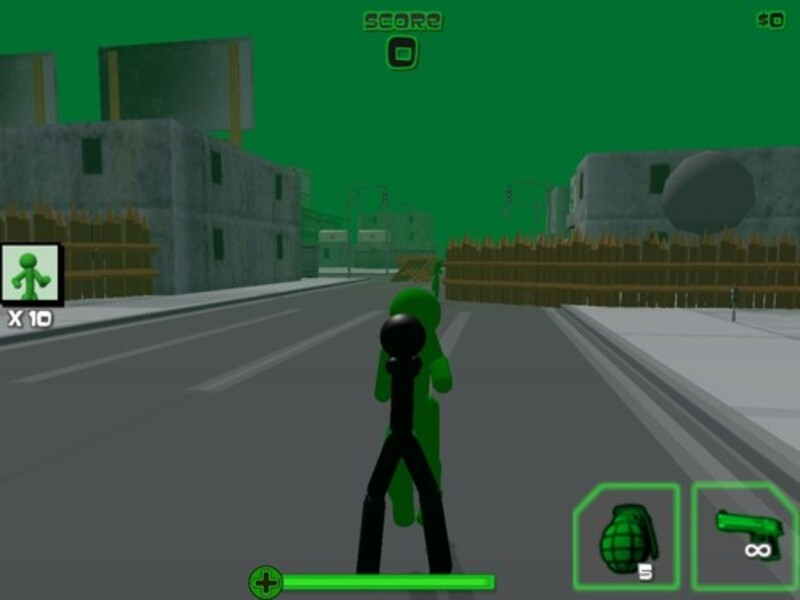 Oyunu Stickman zombi atış 3D çevrimiçi