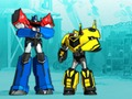 Oyunu Transformatörler. Kılık değiştirmiş robotlar: Süper Mini Forvet  çevrimiçi