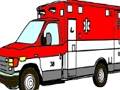 Oyunu Ambulans Kamyonları Boyama Sayfaları çevrimiçi