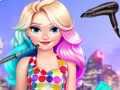 Oyunu Eliza'nın Neon Saç Modeli  çevrimiçi