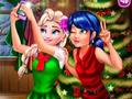 Oyunu Ladybug ve Elsa Noel Selfie'si çevrimiçi
