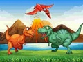 Oyunu Renkli Dinozorlar Eşleştir 3 çevrimiçi