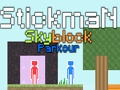 Oyunu Çöp Adam Skyblock Parkur  çevrimiçi