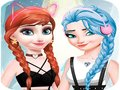 Oyunu Elsa ve Anna Giydirme Makyajı  çevrimiçi