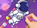 Oyunu Boyama Kitabı: Astronot  çevrimiçi