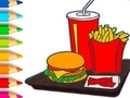 Oyunu Boyama Kitabı: Hamburger  çevrimiçi