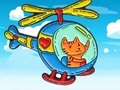 Oyunu Boyama Kitabı: Kedi Sürme Helikopteri  çevrimiçi