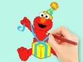 Oyunu Boyama Kitabı: Elmo Hediyesi  çevrimiçi