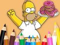 Oyunu Boyama Kitabı: Simpson Donut  çevrimiçi
