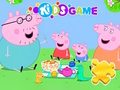Oyunu Yapboz: Peppa Domuz Ailesi Pikniği  çevrimiçi