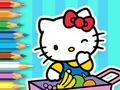 Oyunu Boyama Kitabı: Hello Kitty Pazarı  çevrimiçi