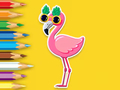 Oyunu Boyama Kitabı: Flamingo  çevrimiçi