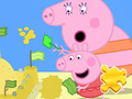 Oyunu Yapboz: Peppa Pig Kum Yapımı  çevrimiçi