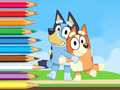 Oyunu Boyama Kitabı: Bluey ve Bingo Tatili  çevrimiçi