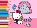 Oyunu Boyama Kitabı: Hello Kitty Yağmurlu Bir Gün  çevrimiçi