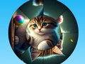 Oyunu Yuvarlak Yapboz Sevimli Yavru Kedilerle Resimleri Toplayın  çevrimiçi