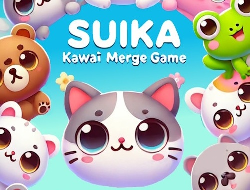 Oyunu Suika Kawaii Birleştirme Oyunu  çevrimiçi